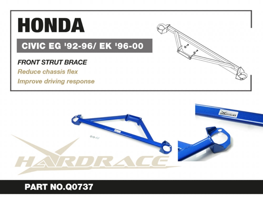 Bara rigidizare telescoape fata Hardrace pentru Honda CRX / Civic - Q0737-ED