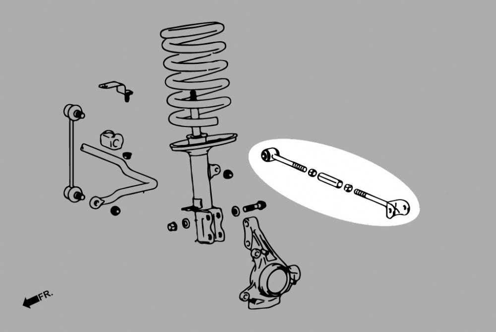 Kit corectie convergenta spate Hardrace pentru Toyota MR2 - Q0830