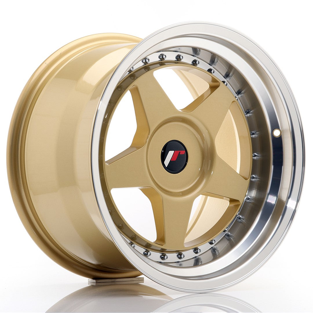Jante Japan Racing JR6 R17 10J ET20 Auriu cu Buze CNC - PCD Configurabil