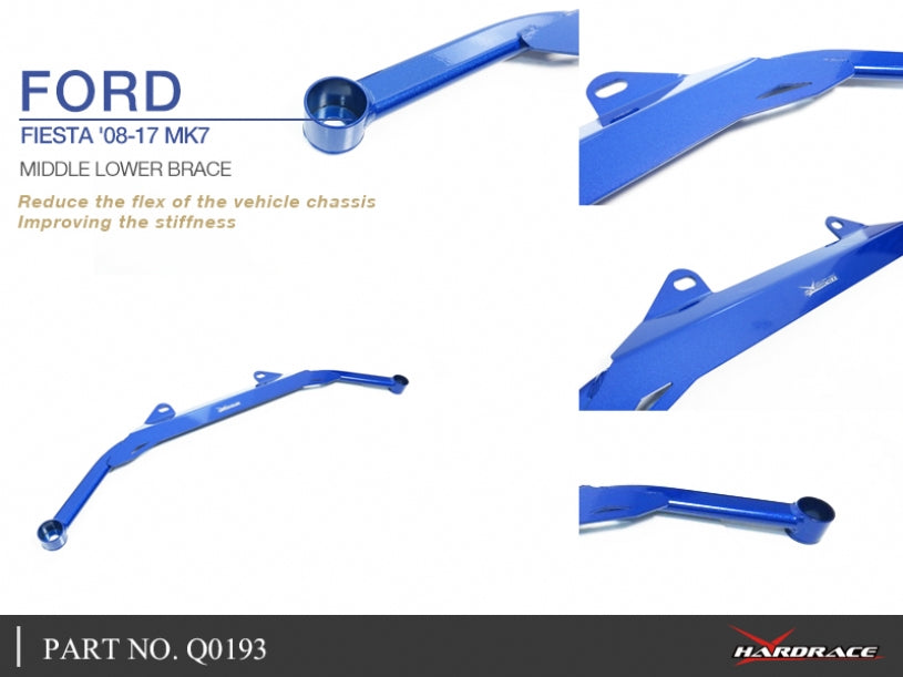Bara rigidizare inferior central Hardrace pentru Ford Fiesta / Fiesta ST - Q0193