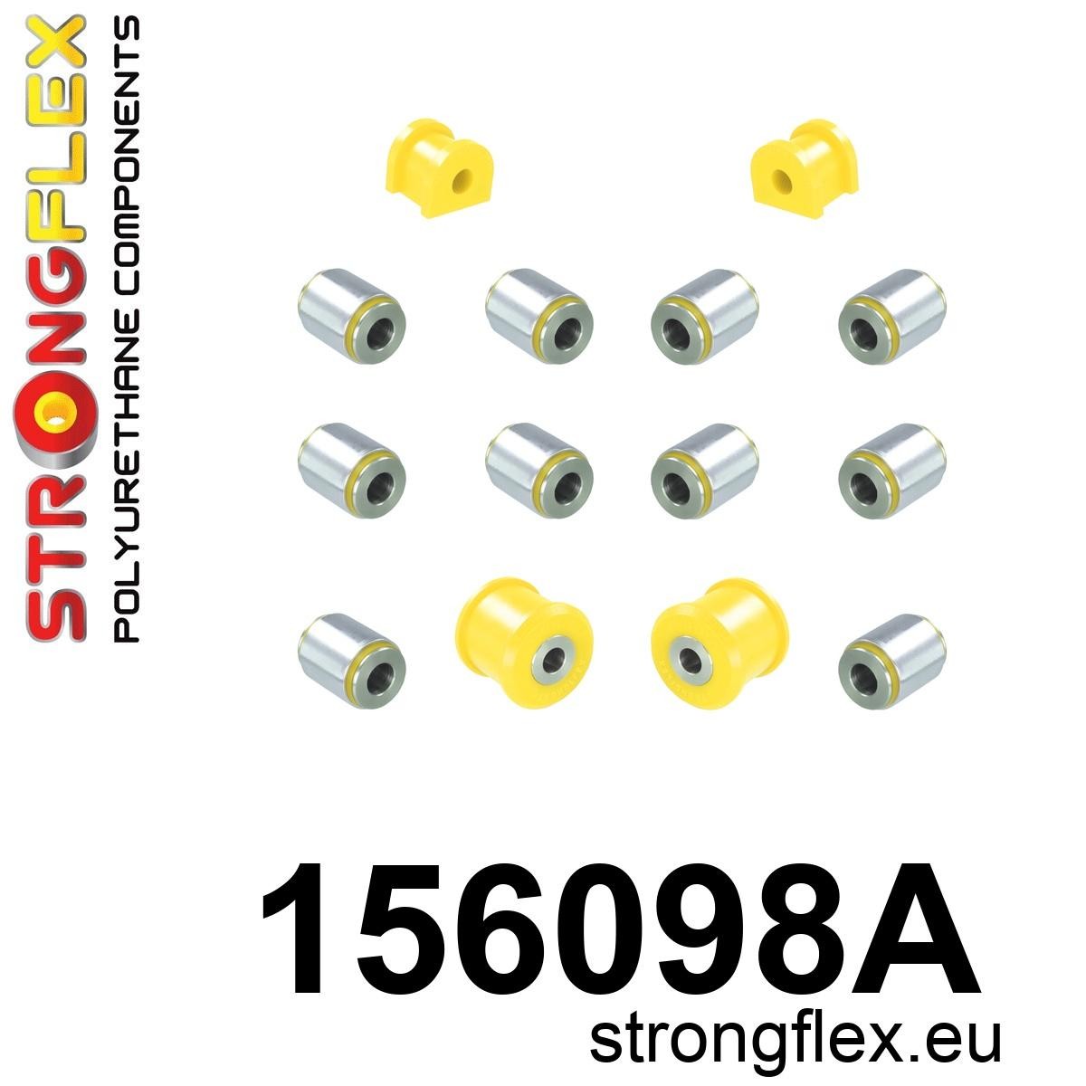 Kit bucse poliuretan Strongflex suspensie spate 4x4 SPORT - Dacia Duster, Renault Arkana - 156098A