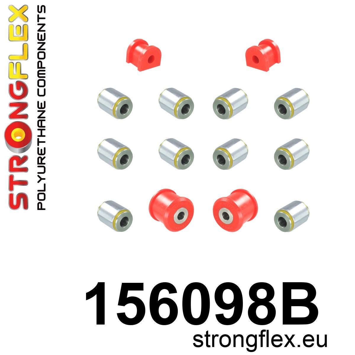 Kit bucse poliuretan Strongflex suspensie spate 4x4 - Dacia Duster, Renault Arkana - 156098B