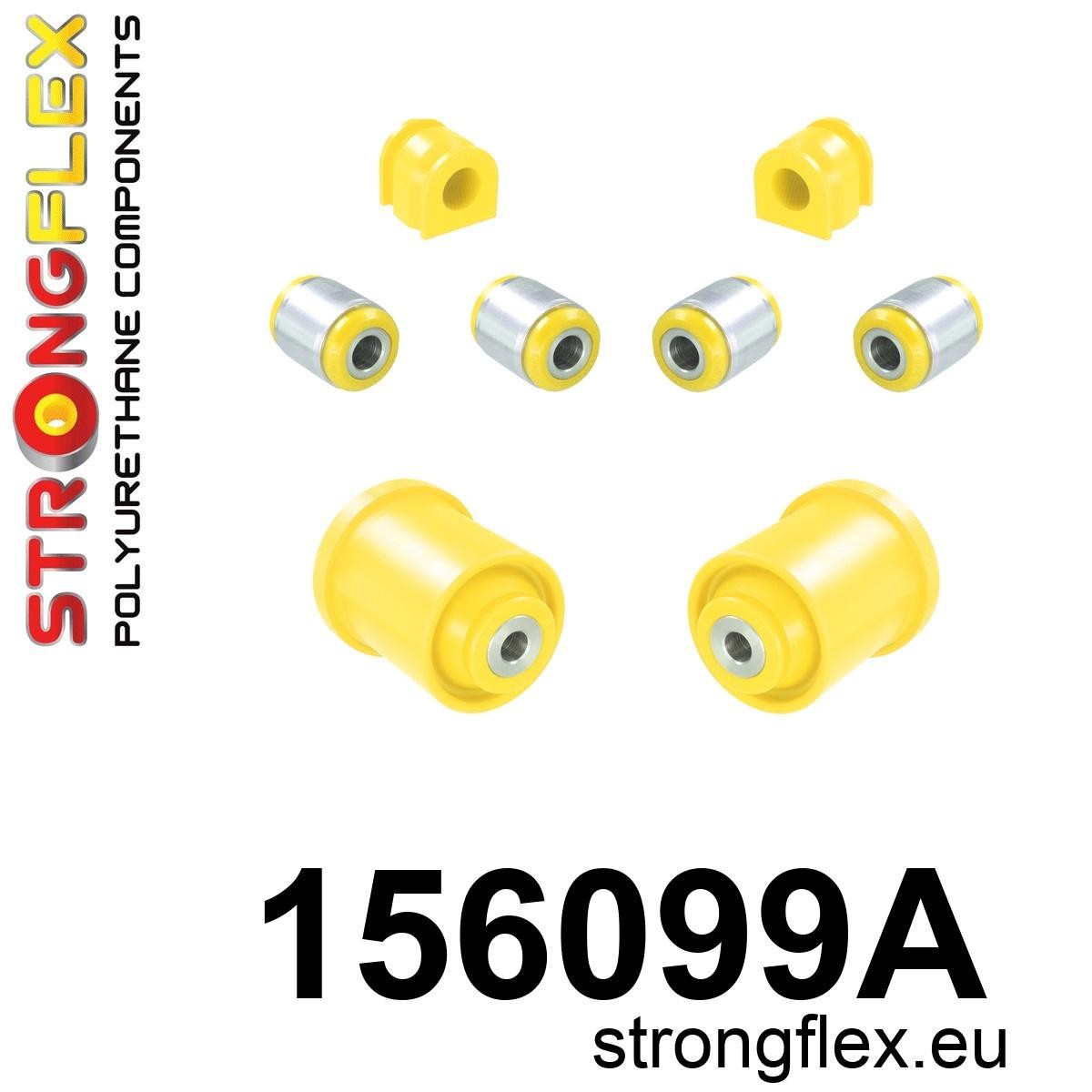 Kit complet bucse poliuretan Strongflex pentru suspensie fata (tractiune fata) SPORT - Dacia Duster - 156099A