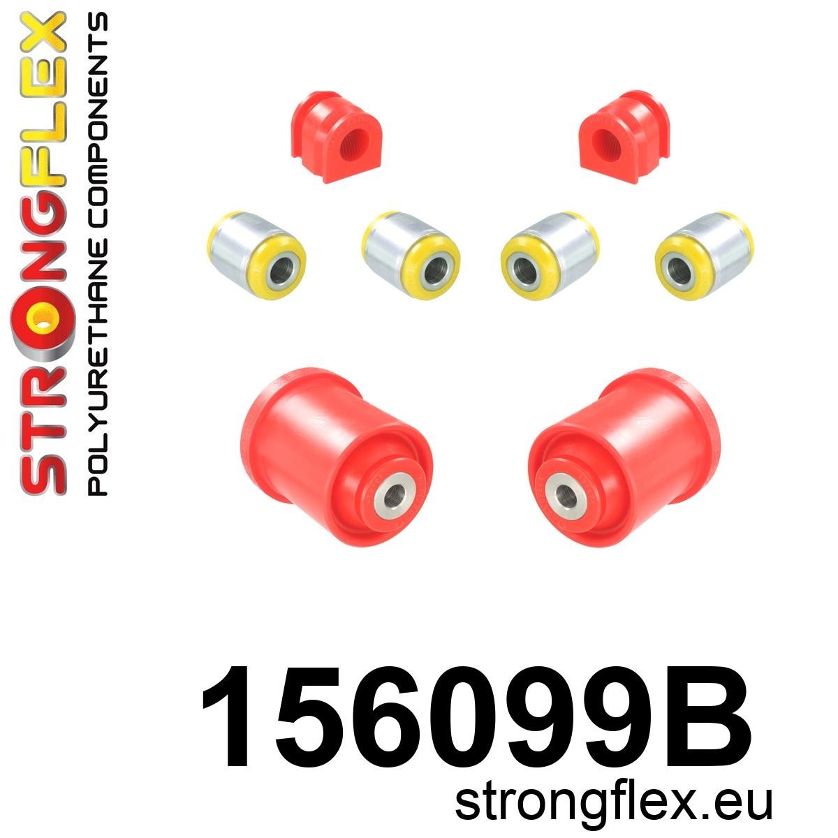 Kit complet bucse poliuretan Strongflex pentru suspensie fata (tractiune fata) - Dacia Duster - 156099B