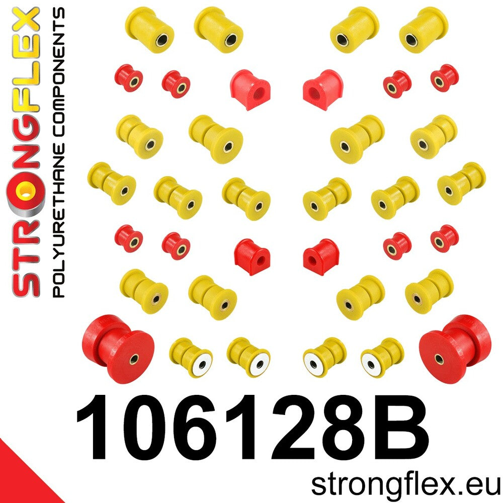 Kit complet bucse poliuretan Strongflex pentru suspensie - Mazda MX-5 / Miata / Roadster - 106128B