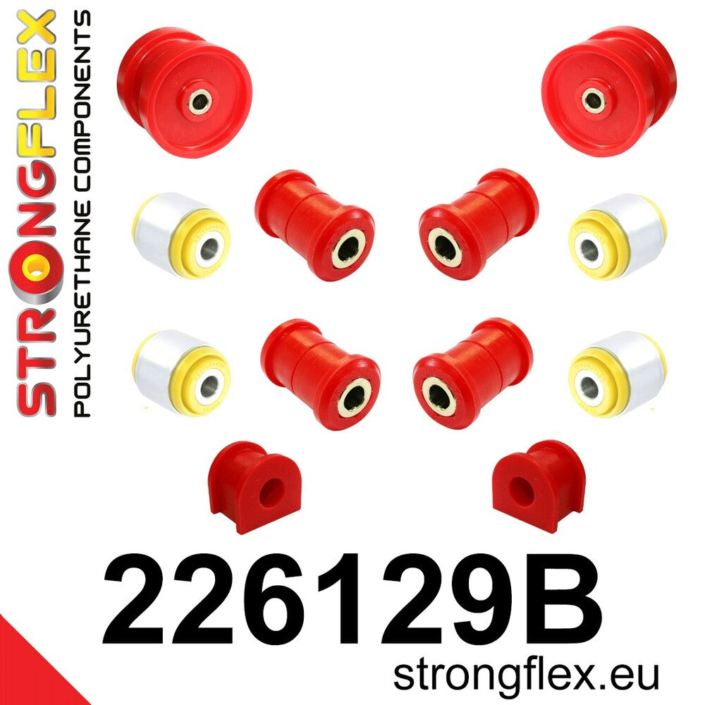 Kit bucse poliuretan Strongflex suspensie spate - Audi A3 / S3 / RS3, TT / TTS / TTRS / Seat Leon / Volkswagen Bora, Golf - 226129B