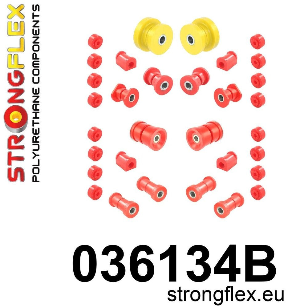 Kit complet bucse poliuretan Strongflex pentru suspensie - BMW Seria 5, Seria 6 - 036134B