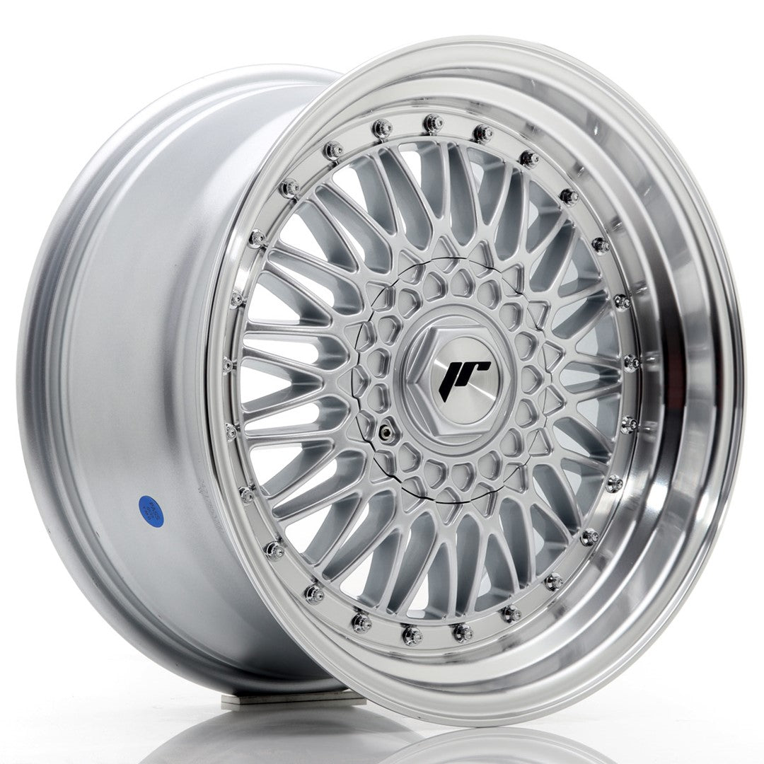 Jante Japan Racing JR9 R17 8.5J ET20 Argintiu cu Buze CNC si Nituri - PCD Configurabil