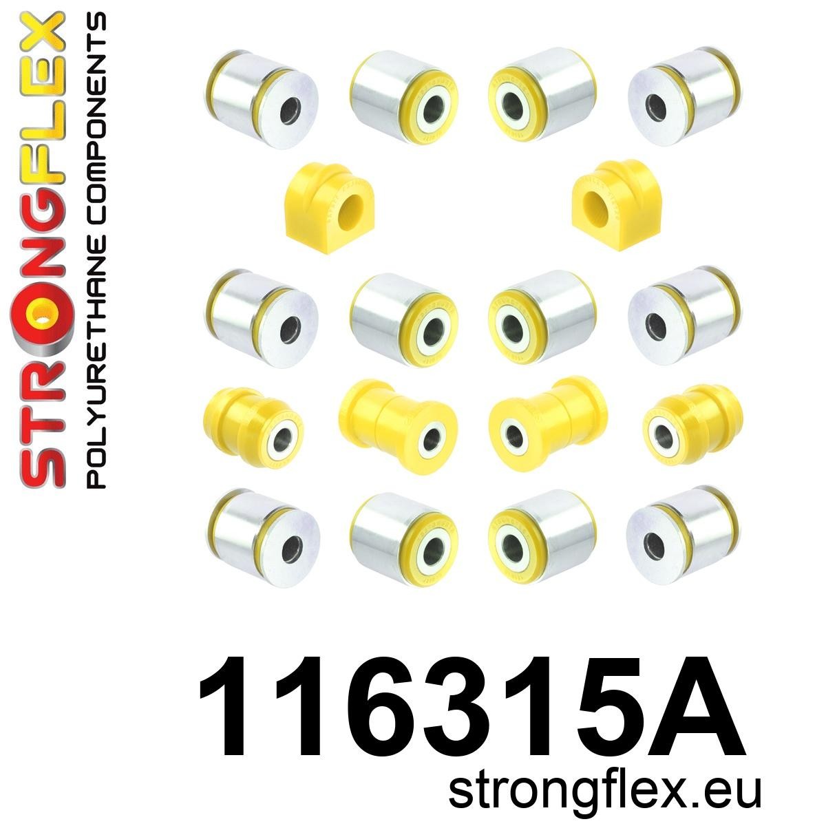Kit bucse poliuretan Strongflex suspensie spate SPORT - Mercedes-Benz SLK - 116315A