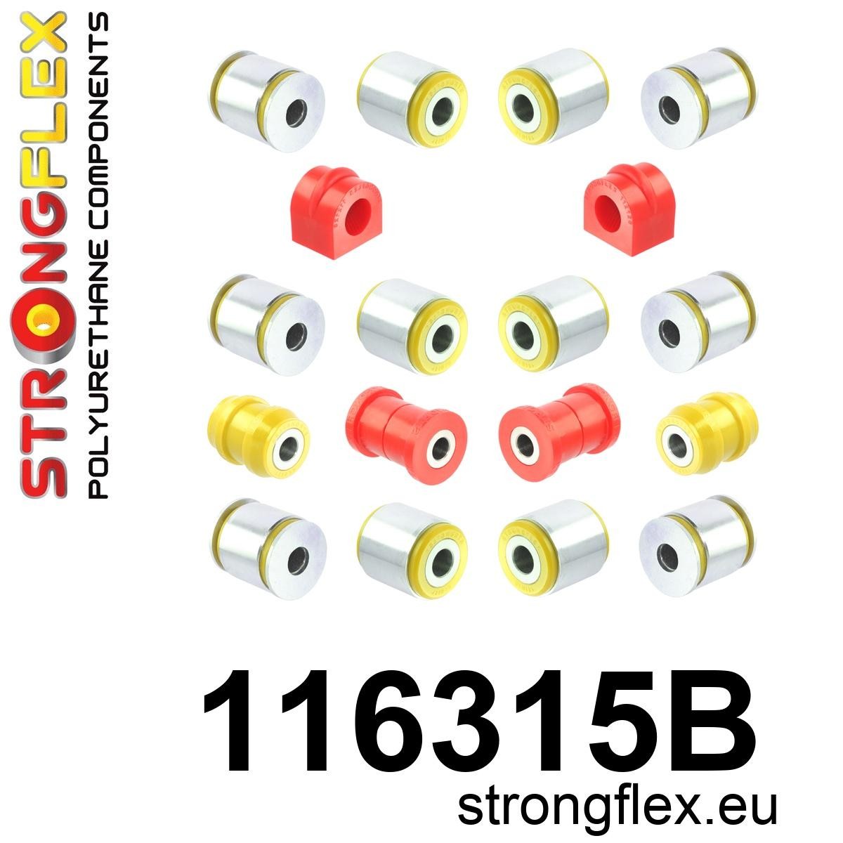 Kit bucse poliuretan Strongflex suspensie spate - Mercedes-Benz SLK - 116315B