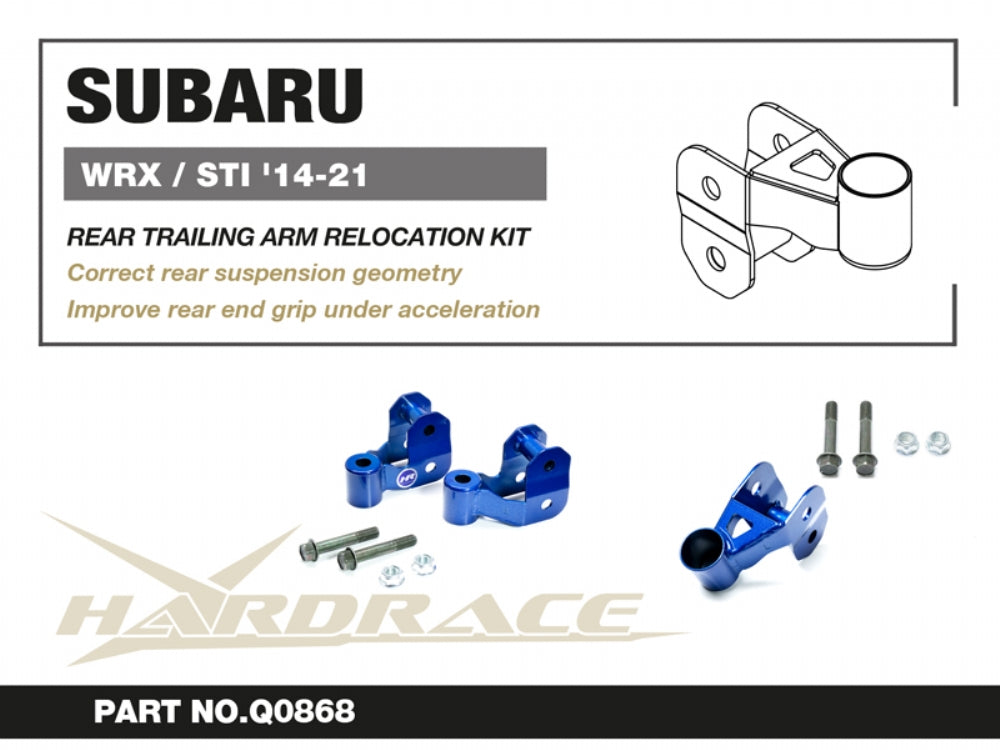 Kit repozitionare brat longitudinal spate Hardrace pentru Subaru WRX - Q0868