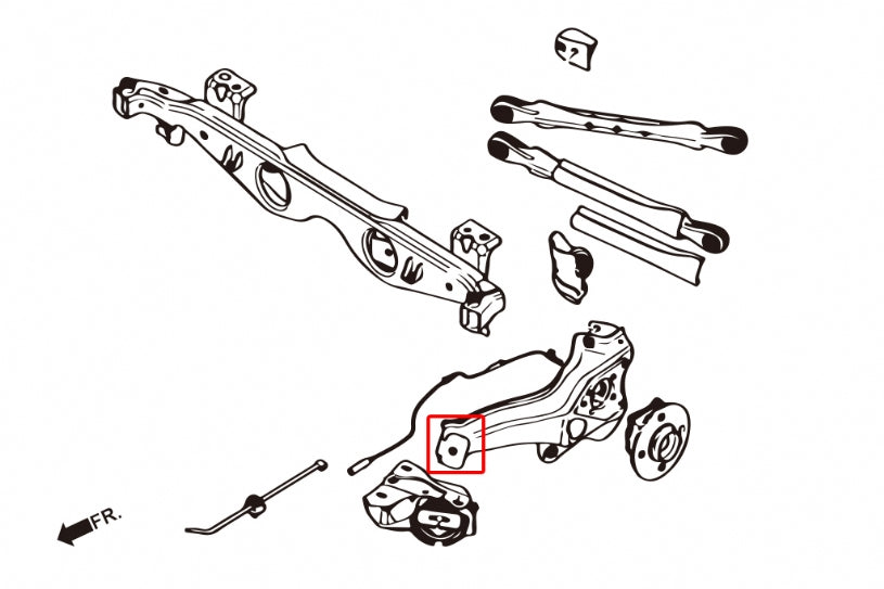 Set bucse brat longitudinal spate Hardrace pentru Mini Mini - 6667-S