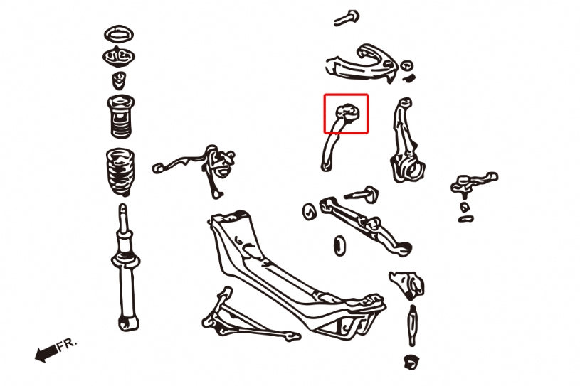 Set bucse brat tensiune fata Hardrace pentru Lexus IS / Toyota Altezza - 6546-A