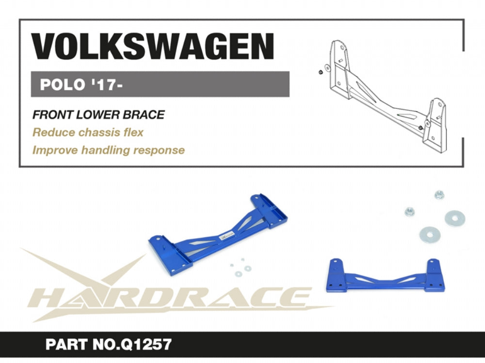 Bara rigidizare inferior fata Hardrace pentru Volkswagen Polo - Q1257