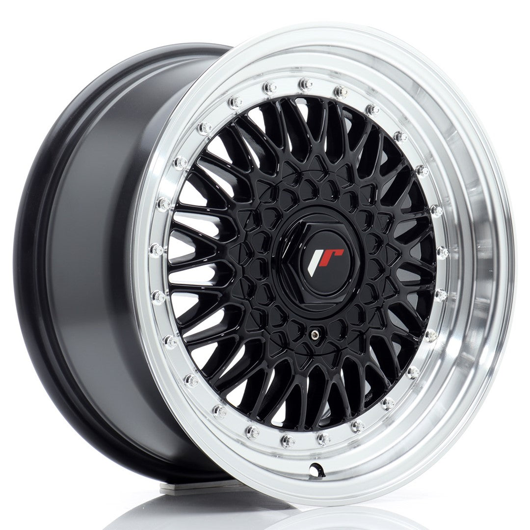 Jante Japan Racing JR9 R16 7.5J ET25 Negru Lucios cu Buze CNC - PCD Configurabil