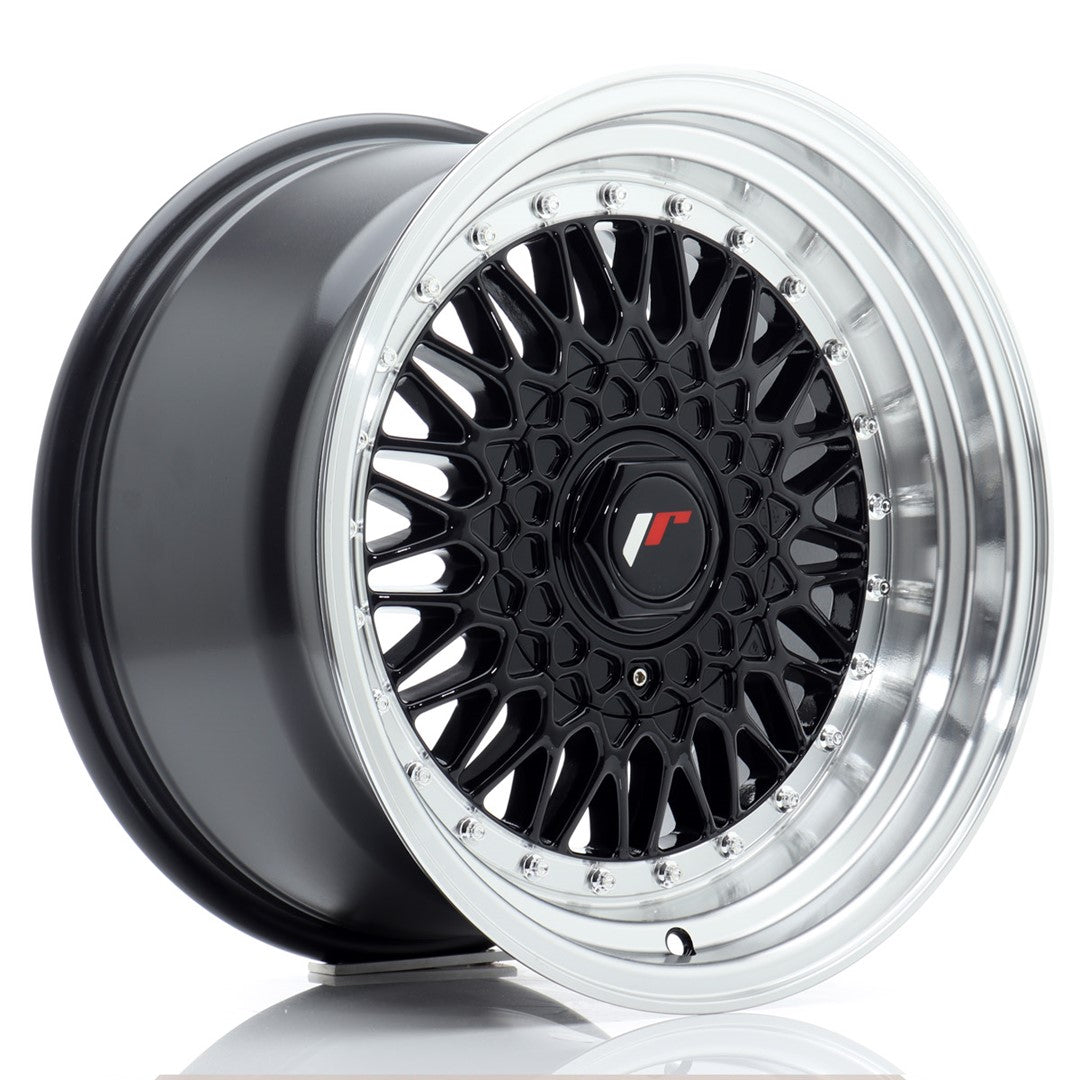 Jante Japan Racing JR9 R16 9J ET20 Negru Lucios cu Buze CNC - PCD Configurabil