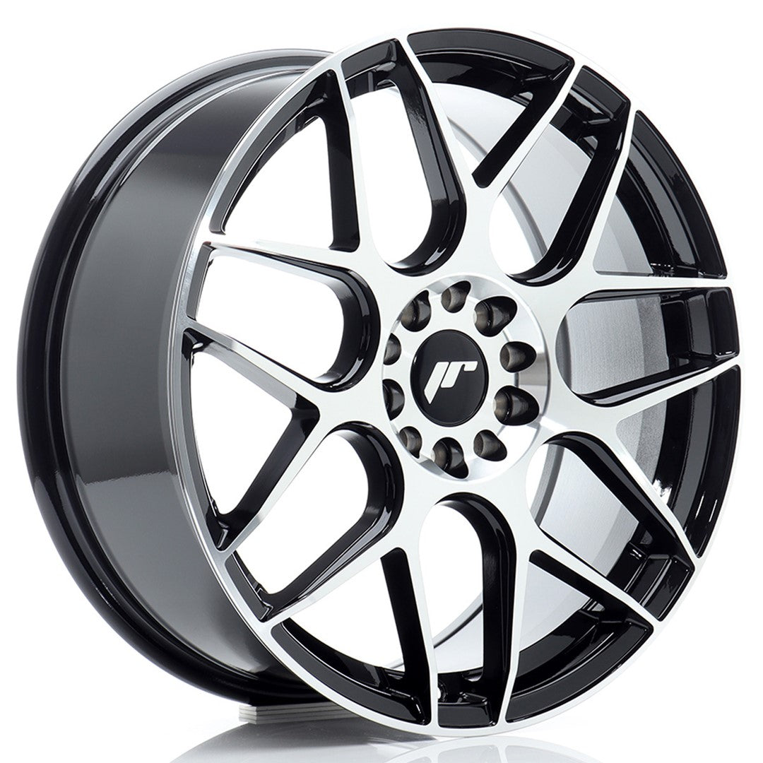 Jante Japan Racing JR18 R18 7.5J ET40 Negru cu Fata CNC - PCD Configurabil