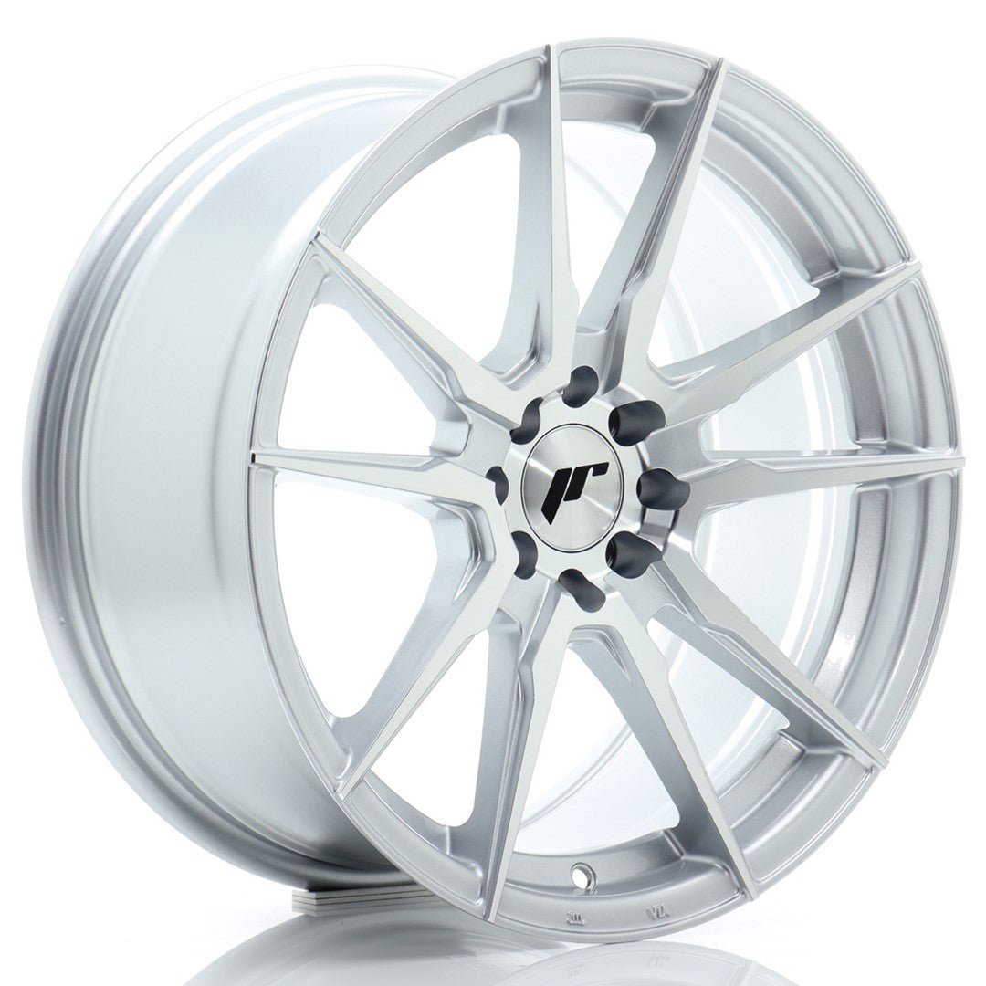 Jante Japan Racing JR21 R17 8J ET25 Argintiu cu Fata CNC - PCD Configurabil