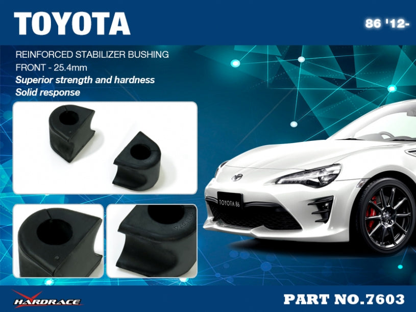 Set bucse suport bara stabilizatoare fata ranforsate Hardrace pentru Subaru BRZ / Toyota GR 86 / GT86 - 7603
