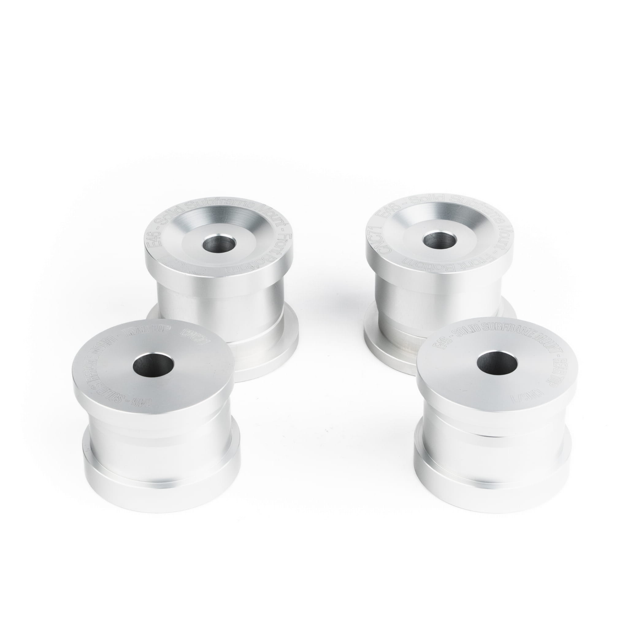 Set bucse rigide aluminiu cadru spate BMW E46