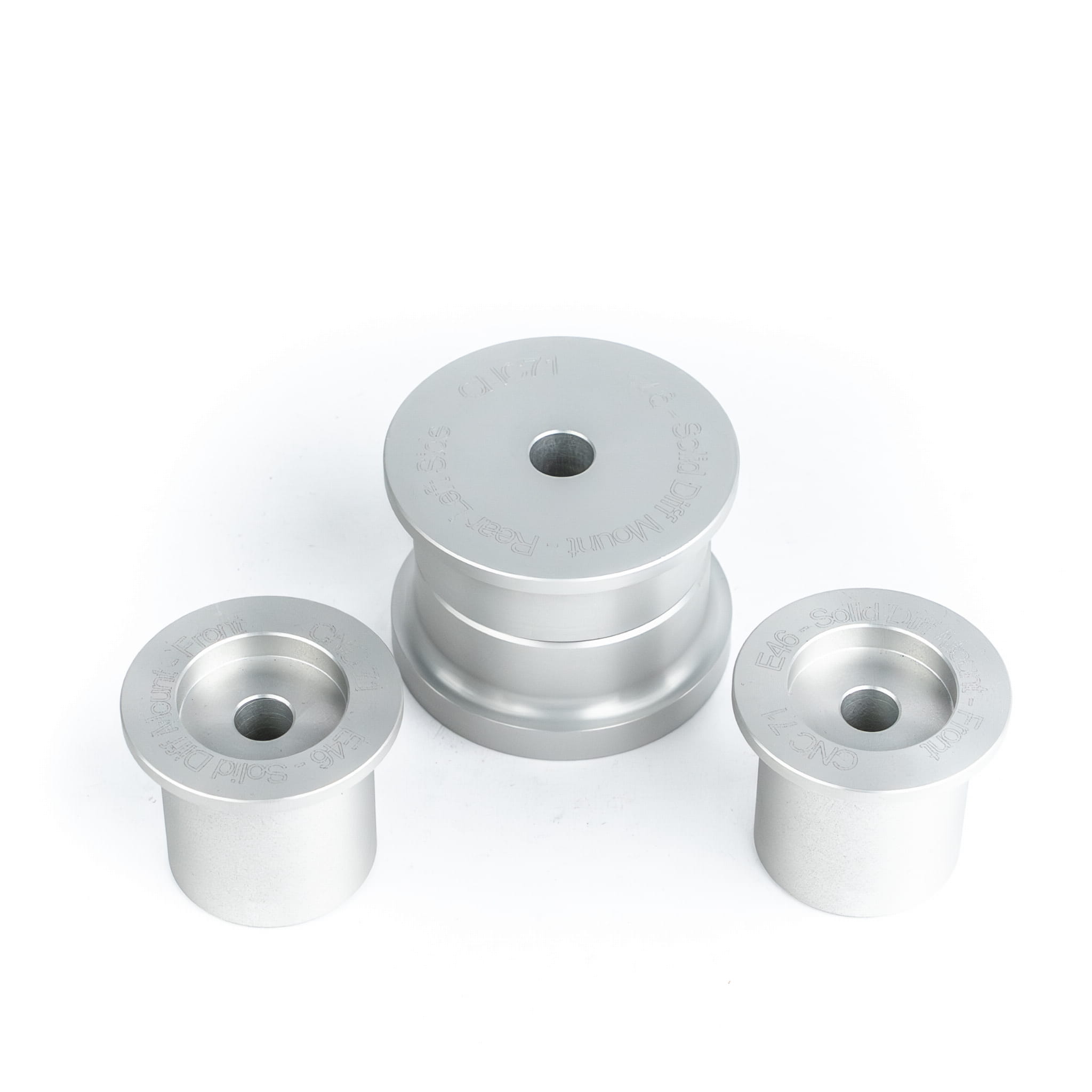 Set bucse rigide aluminiu diferential BMW E46