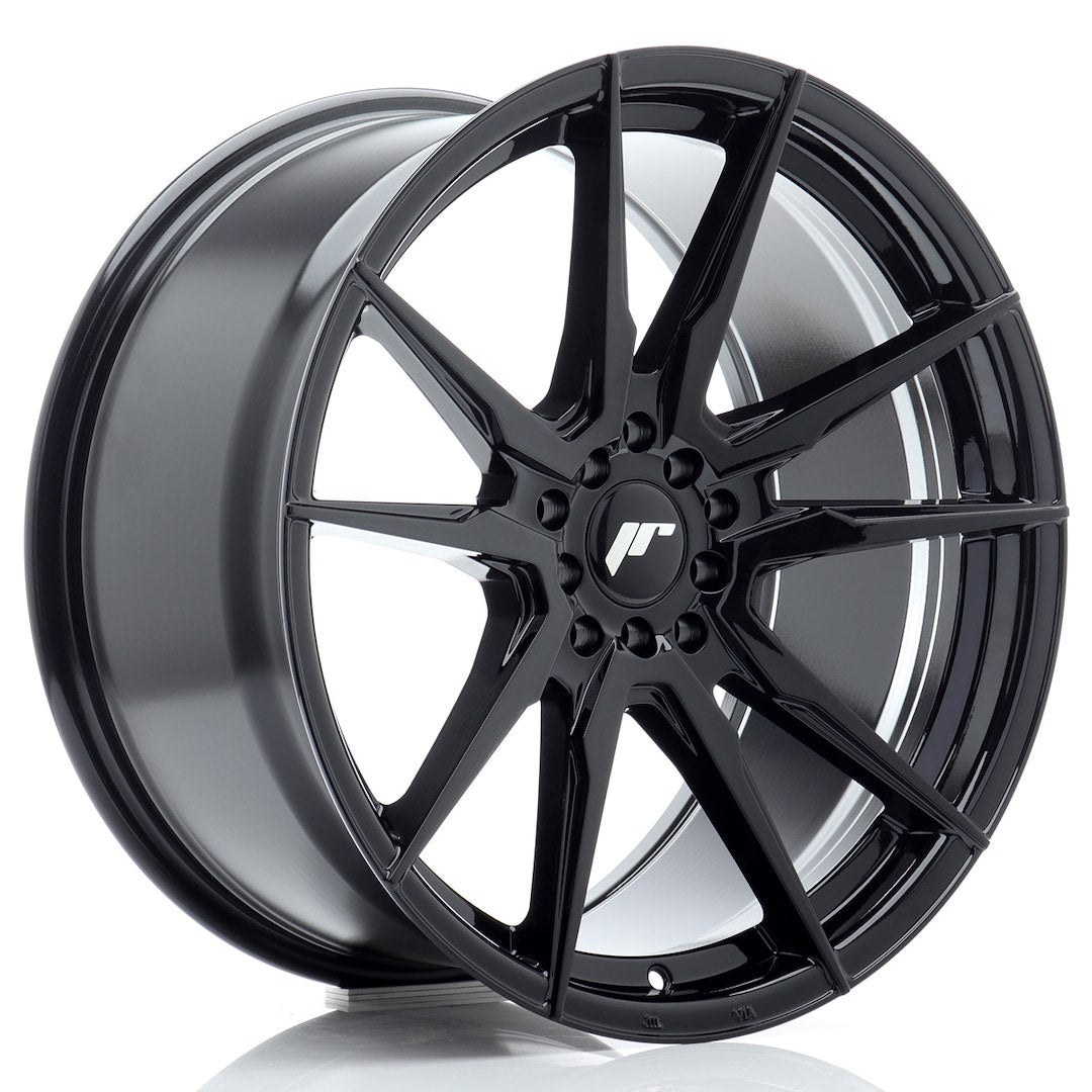 Jante Japan Racing JR21 R19 9.5J ET35 Negru Lucios - PCD Configurabil
