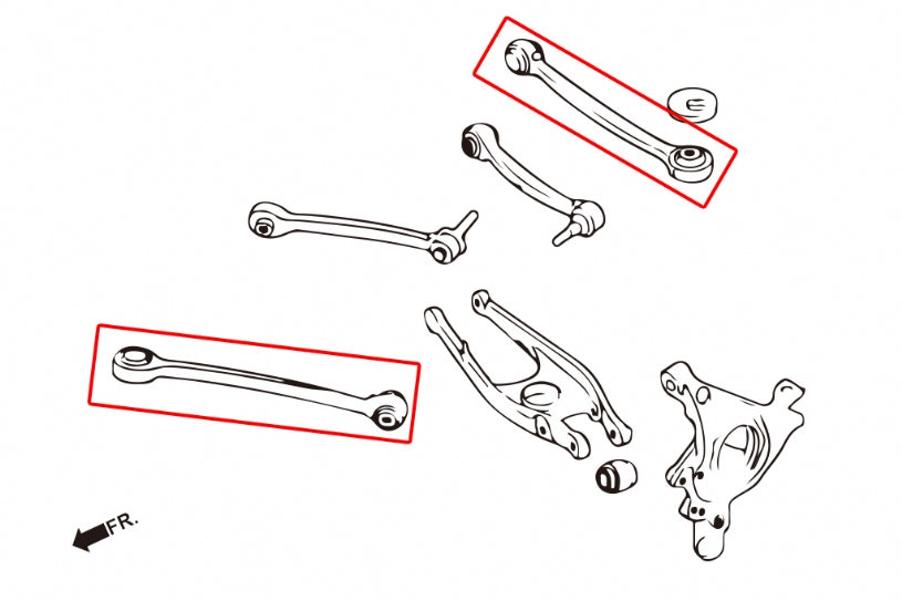 Brat longitudinal kit corectie convergenta spate Hardrace pentru BMW M2 / M3 - 7734