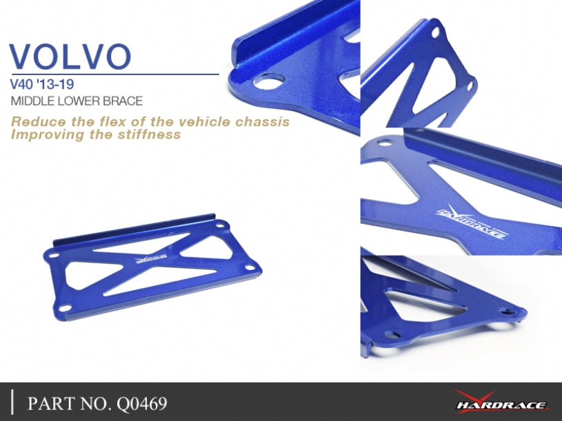 Bara rigidizare inferior central Hardrace pentru Volvo V40 - Q0469