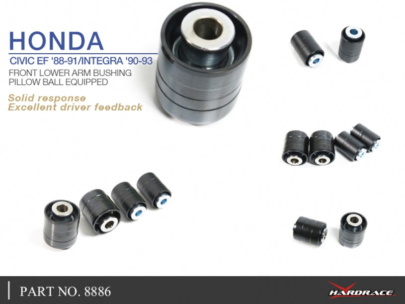 Set bucse brat suspensie inferior fata Hardrace pentru Honda CRX / Civic - 8886
