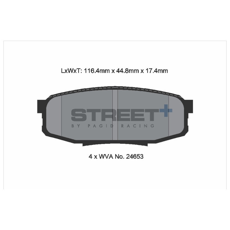 Placute Frana Spate Pagid Street+ T8084 - Toyota Land Cruiser