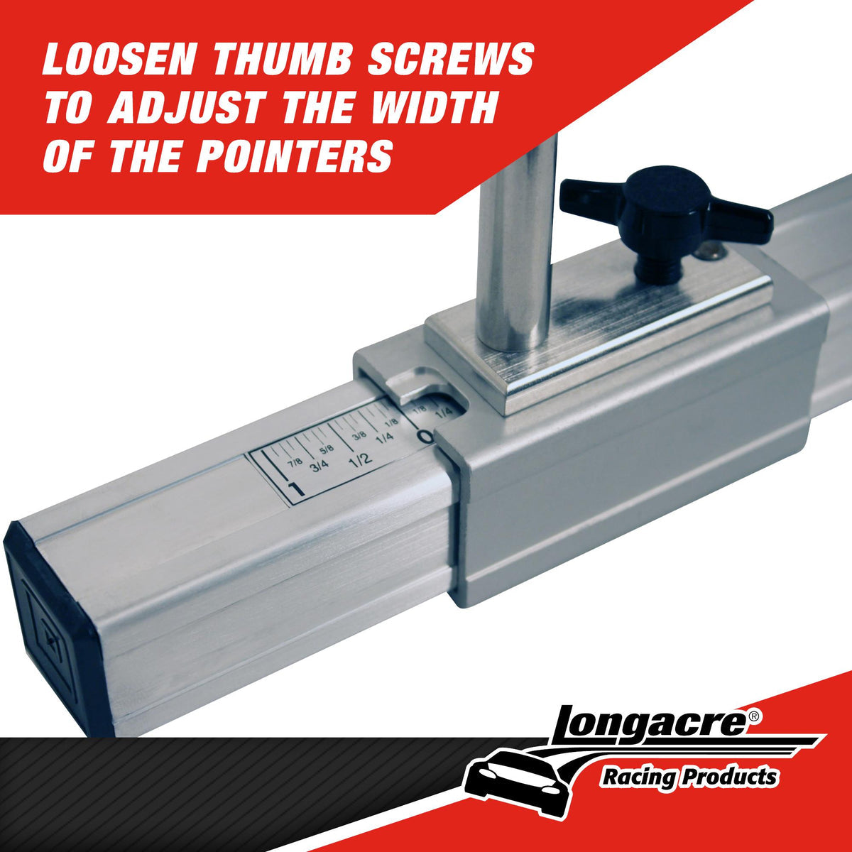 Longacre 52-79620 Toe Gauge, Aluminium