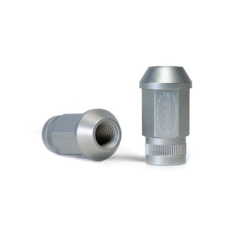 Set 20 piulite de roata Skunk2 din aluminiu 7075 forjat, M12 x 1,5, anodizate dur