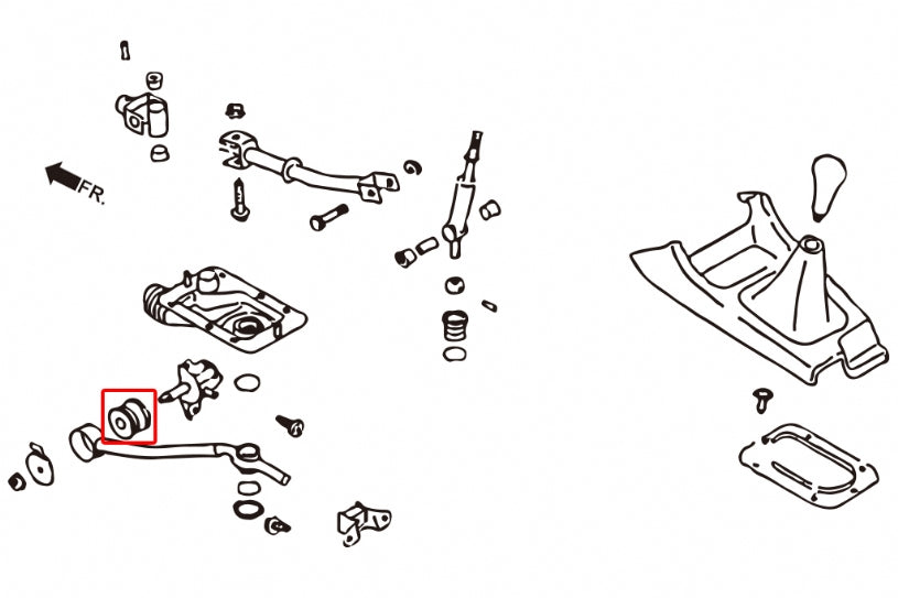 Set bucse brat sustinere timonerie brat, capat fata Hardrace pentru Subaru Forester / Impreza - 7123