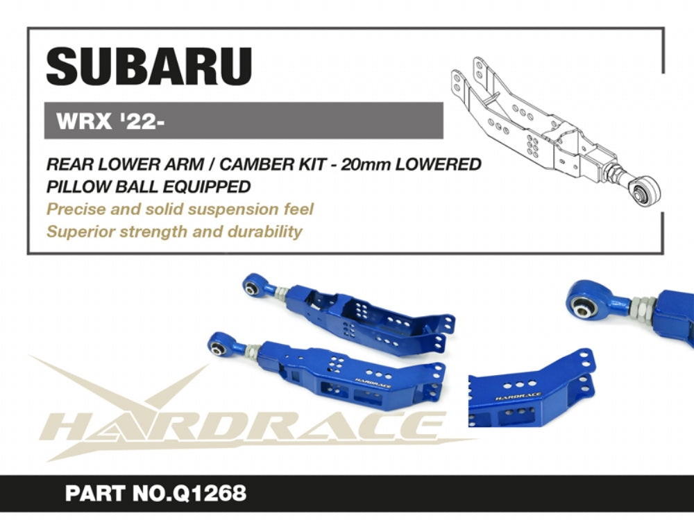 Kit corectie camber brat suspensie inferior spate Hardrace pentru Subaru BRZ / Forester / Toyota GR 86 / GT86 - Q1268