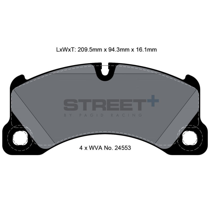 Placute Frana Fata Pagid Street+ T8077 - Porsche Cayenne 9PA