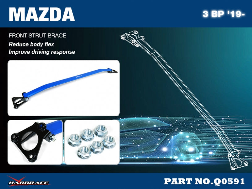 Bara rigidizare telescoape fata Hardrace pentru Mazda Mazda 3 - Q0591