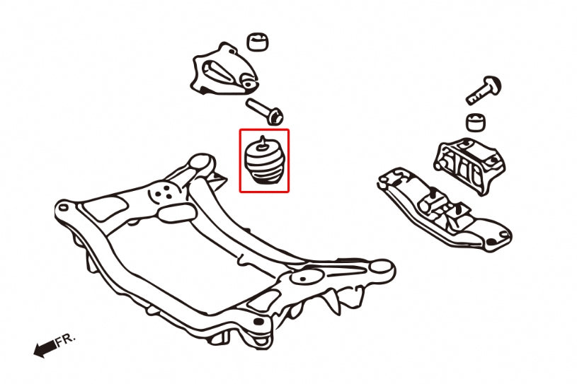 Tampon motor durificat Hardrace pentru Hyundai Genesis - 7390