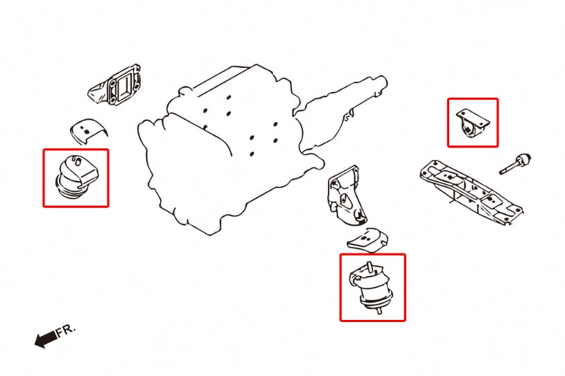 Tampon cutie durificat Hardrace pentru Infiniti G / Nissan 350Z - 6568