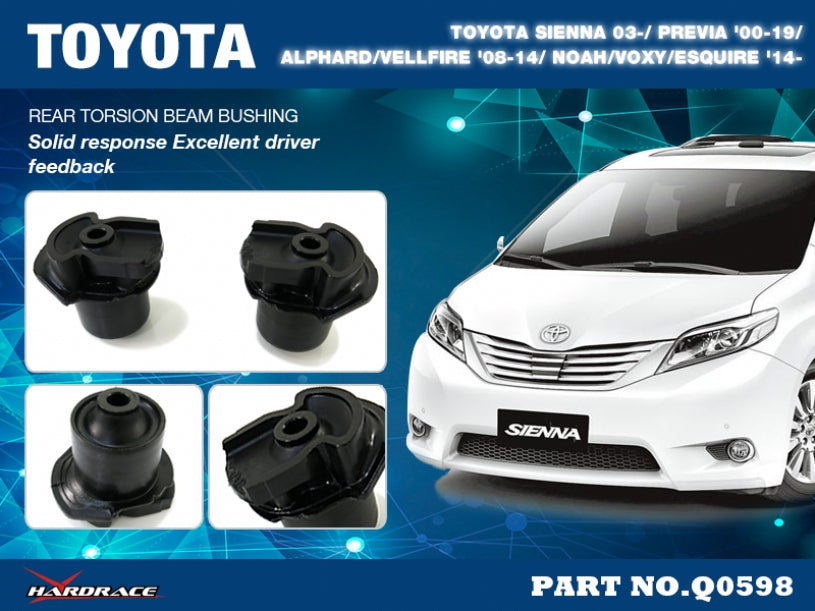 Set bucse punte torsionala spate Hardrace pentru Toyota Previa - Q0598