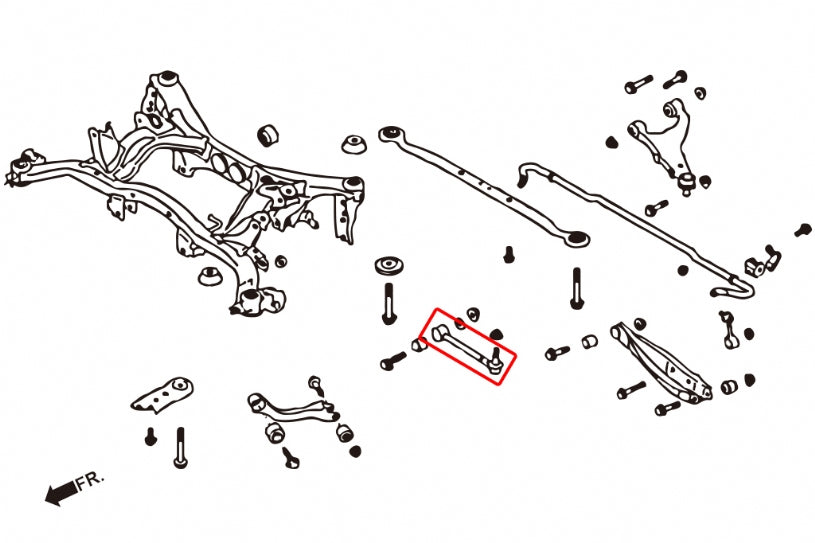 Brat convergenta spate Hardrace pentru Subaru BRZ / Forester / Toyota GR 86 / GT86 - 7495