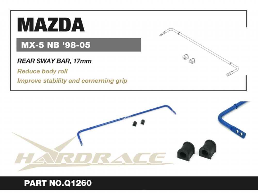 Bara stabilizatoare spate Hardrace pentru Mazda MX-5 - Q1260
