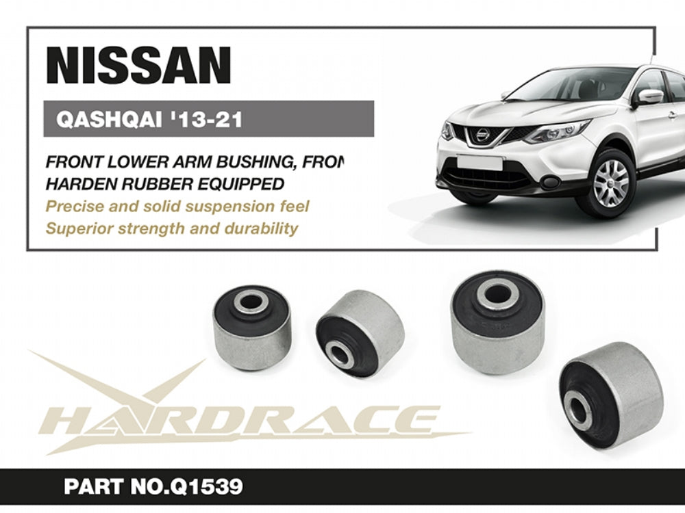 Set bucse brat suspensie inferior fata, capat fata Hardrace pentru Nissan Qashqai - Q1539