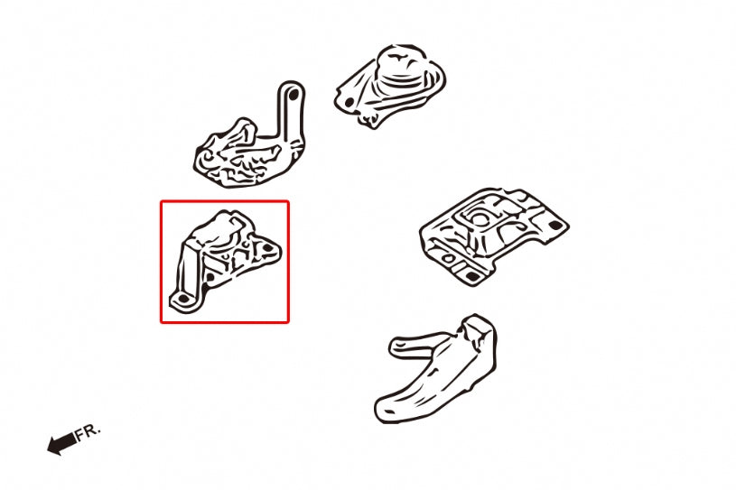 Tampon motor durificat Hardrace pentru Mazda Mazda 3 - 6912