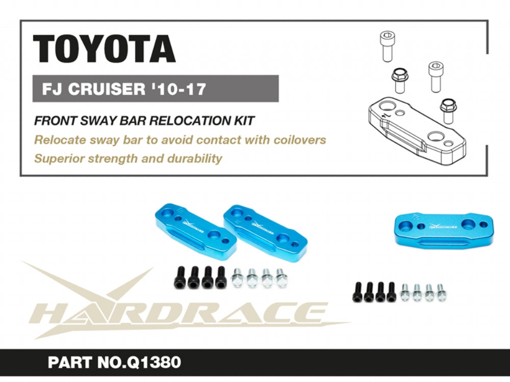 Kit repozitionare bara stabilizatoare fata Hardrace pentru Toyota FJ Cruiser - Q1380