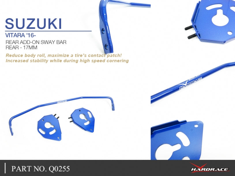 Bara stabilizatoare suplimentara spate Hardrace pentru Suzuki SX4 / Vitara - Q0255