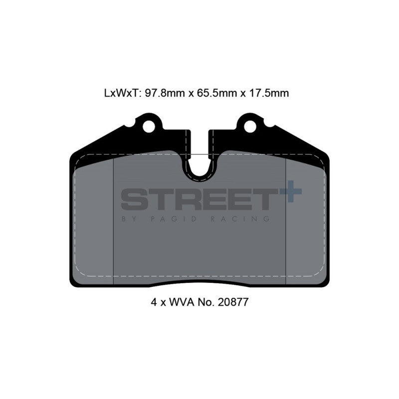 Placute Frana Spate Pagid Street+ T8002 - Audi, Maserati, Porsche
