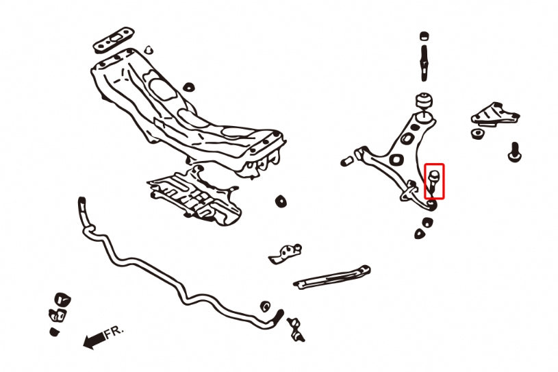 Pivot inferior fata Hardrace pentru Subaru Forester / Impreza - 7757