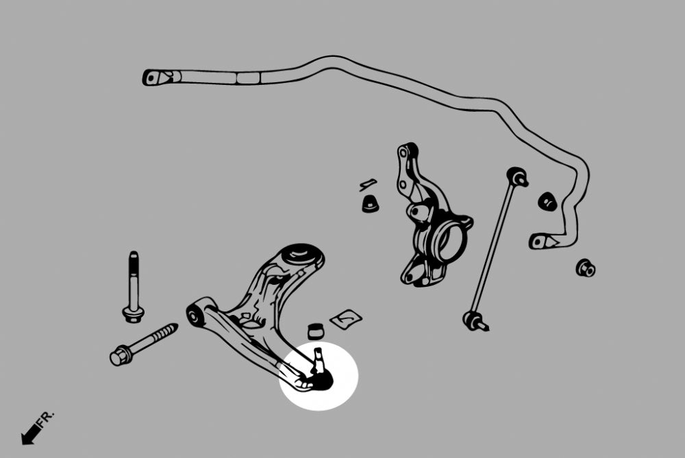 Kit corectie roll center fata Hardrace pentru Honda Jazz - 7815