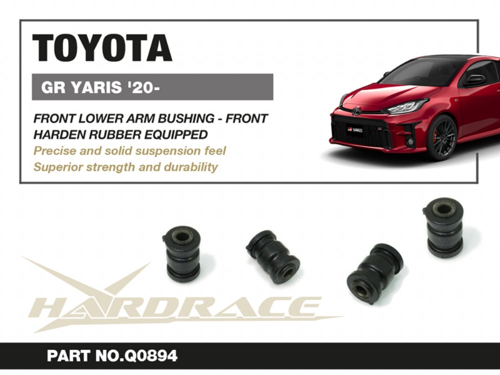 Set bucse brat suspensie inferior fata, capat fata Hardrace pentru Toyota GR Yaris / Yaris - Q0894