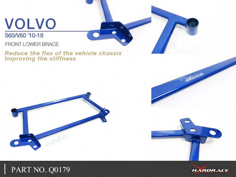 Bara rigidizare inferior fata Hardrace pentru Volvo S60 / V60 - Q0179